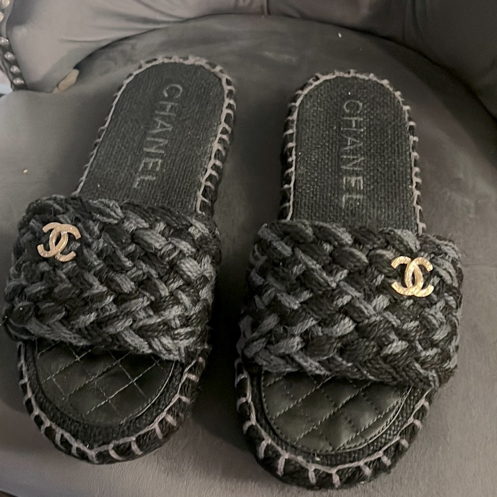 Chanel sandals worn one time